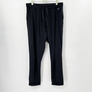 Uniquely Lorna Jane Recovery Infrared Jogger Pants Sz‎ S Black Cuffed Pockets